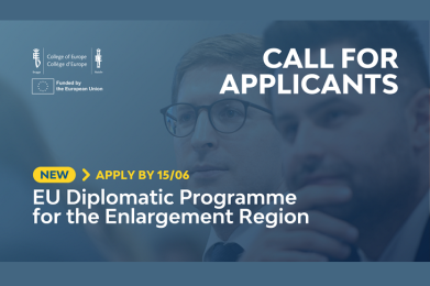 CALL FOR APPLICANTS – EU Diplomatic Programme for the Enlargement Region
