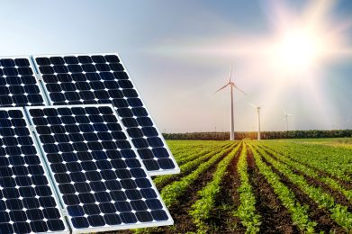 Photo,Collage,Of,Solar,Panels,And,Wind,Turbins,Against,The