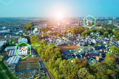 Modern,City,And,Environmental,Technology,Concept.,Resource,Recycling.,Recycling,Society.