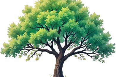 Realistic,Tree,Illustration,And,Eco-friendly,Design