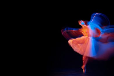 Futurism,,Fantasy,,Miracle.,Graceful,And,Fragile,Ballerina,In,Ballet,Dress