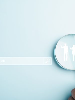Magnifying,Glass,Revealing,Job,Search,Concept,,Emphasizing,The,Importance,Of