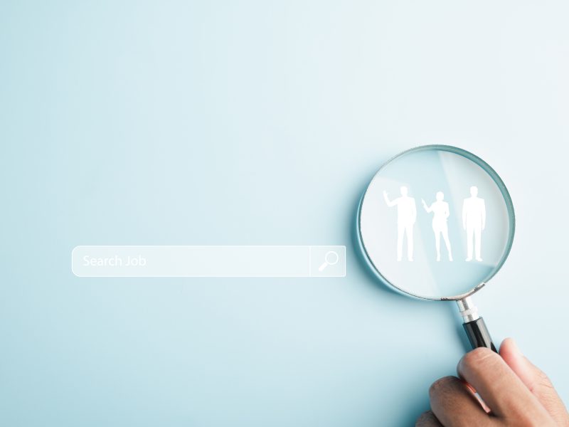 Magnifying,Glass,Revealing,Job,Search,Concept,,Emphasizing,The,Importance,Of